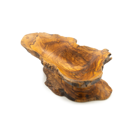 Olive wood fruit bowl