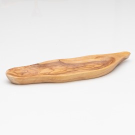 Olive wood leaf plate